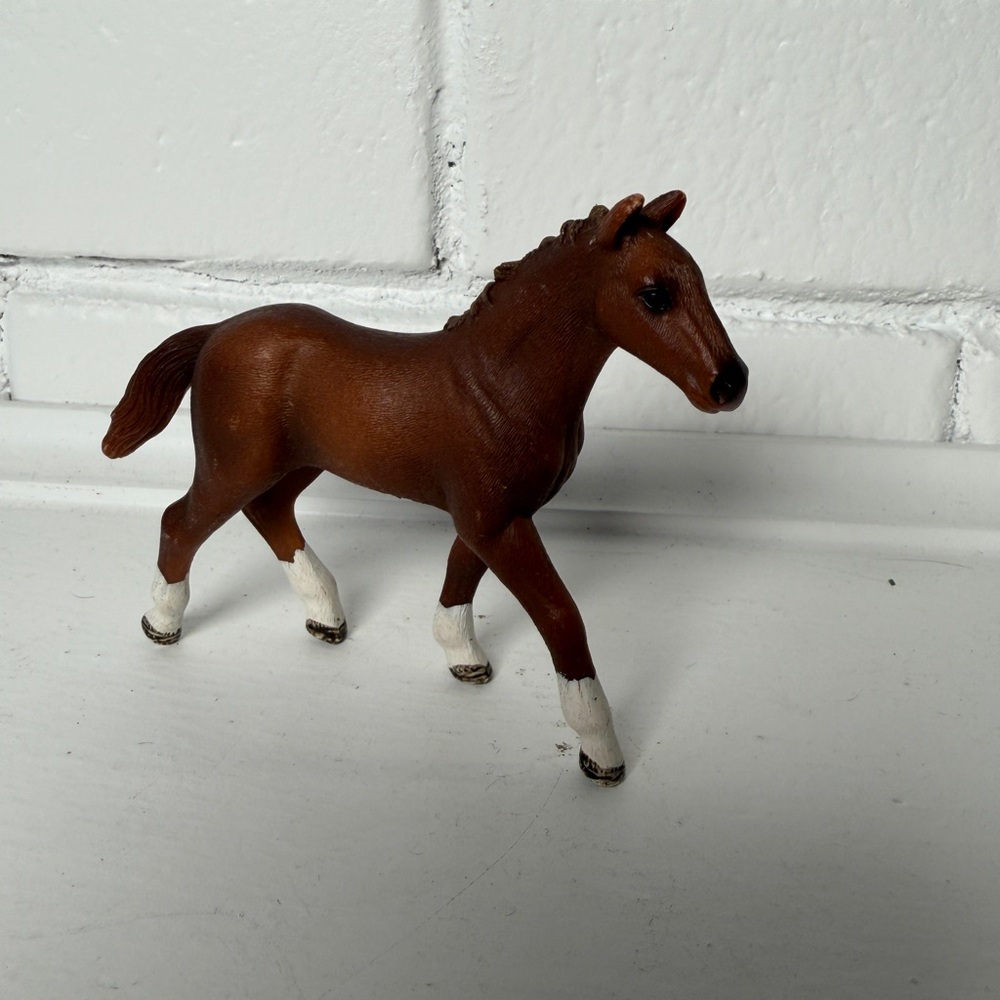 Schleich Hanoverian Foal Colt Baby Horse Figure Retired 2012